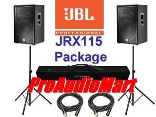 jbl jrx115 jrx 115 15 pa speakers stands speaker pkg
