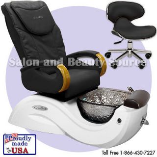 Pipeless Pedicure Pedi Spa Chair CLEO GX Salon Spa Equipment   Glass 