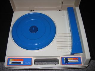 Fisher Price 1978 Vintage Record Player Phonograph 33/45 Blue WORKS 