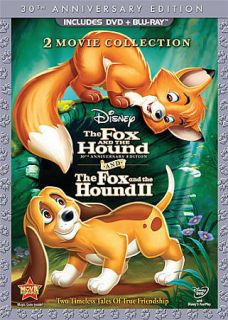The Fox and the Hound Fox and the Hound II Blu ray DVD, 2011, 3 Disc 