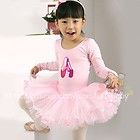 Pink White black baby toddler Girl Leotard Ballet Tutu Costume Dress 3 