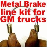 Complete metal brake line kit Chev S10 GMC S15 82 to 98  replace 