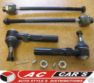 Set 2 Inner 2 Outer tie rod ends High quality Low price (Fits Nissan)