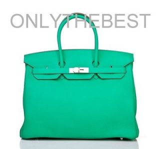 hermes birkin menthe mint 35 cm rare new hermes 12