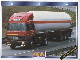 1984 iveco 190 42 turbostar truck photo spec sheet from