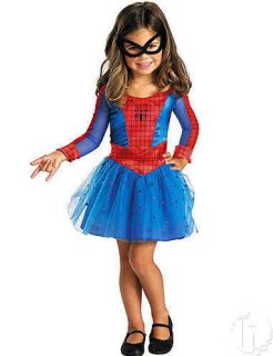 New Blue Red Spider Girl 2T Toddler Halloween Costume Girl Superhero