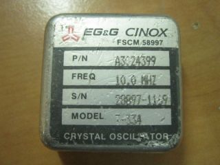 EG&G OCXO Microwave RF Crystal Oscillator 10.000 MHz 12V TESTED