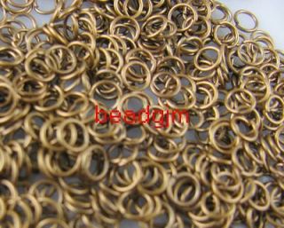 500pcs copper plated metal open jump rings 4mm from china
