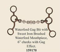 Antique Look Waterford Gag Bit Sweet Iron Dog Bone Mouth 6 Cheeks 