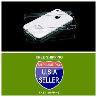 iPhone 4, 4G 4S   Ultra Thin Clear Crystal Snap On New Hard Case Cover 