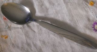 Vintage Montgomery Ward Stainless AUTUMN WHEAT Oval soup spoon