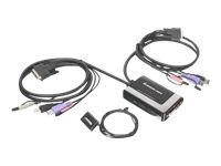 ATEN IOGEAR MiniView GCS932UB 2 Ports External KVM audio USB switch 