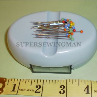 MAGNETIC PIN CUSHION WITH DRAWER GOOD FOR SEWING, QUILTERS, CRAFTS