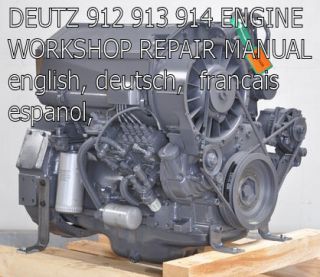 deutz 912 913 914 engine workshop repair manual from canada