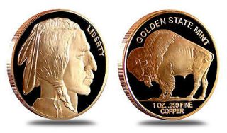   COINS *INDIAN HEAD BUFFALO .999 COPPER COINS BULLION LB OZ 1 5 100