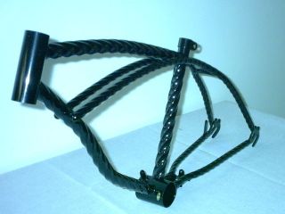 20 black twisted lowrider bicycle frame bike cycling time left