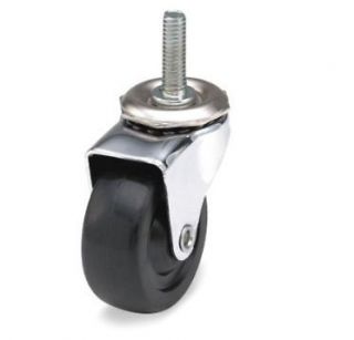 Swivel Stem Caster with 2 Diameter Hard Rubber Wheel and 5/16  18 