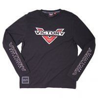 Victory Motorcycles Mens Freedom 106 Long Sleeve T Shirt ~ Black 