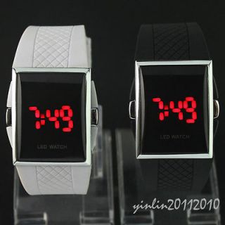 2PC Stylish Fine LED Digital Ladies Mens Sport Wrist Watch,B8 2