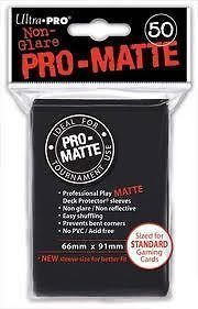 600 Ultra Pro Deck Protector Card Sleeves Pro Matte Black Standard 