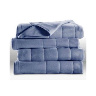 Sunbeam Heated Electric Blanket Quilted Fleece Royal Dreams King Dusty 