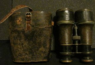 Antique Lemaire Fabt Paris Millitary Binoculars Late 19th early 20th 