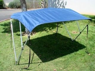 Newly listed Navy Blue 3 Bow Frame BIMINI TOP Cover Boat 6L x 54H x 