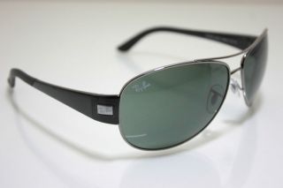 Rayban 3467 004/71 63mm Gunmetal w/ Black Temples Sunglasses New