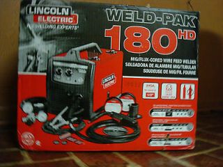 LINCOLN ELECTRIC WELD PAK 180HD MIG/FLUX CORED WIRE FEED WELDER 