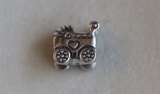 AUTHENTIC PANDORA 790346 BABY CARRIAGE CHARM STERLING SILVER 925 ALE 