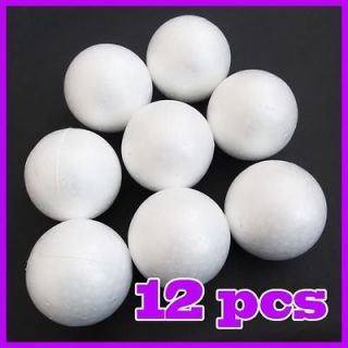 12x 70MM Modelling Polystyrene Styrofoam Foam Ball Sphere XMAS 