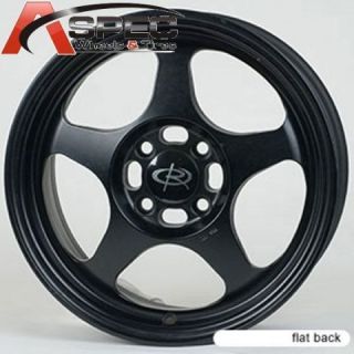   4x100 et40 flat black rim wheels  147 25  1 rota