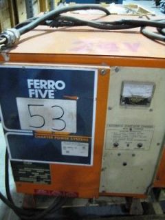 Ferro Five 5 Fork Lift 24V Battery Charger C&D Charter FR12CE750A 155 