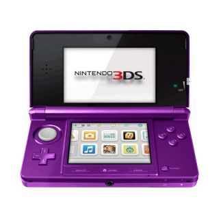NEW Free Priority Shipping Nintendo 3DS Midnight Purple Handheld 
