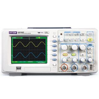 Digital Color TFT LCD 60MHZ 2 Channel Oscilloscope 500MS/s 110 220V 