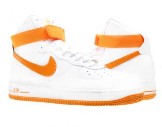   Force 1 High 07 White/Vivid Orange Mens Basketball Shoes 315121 180