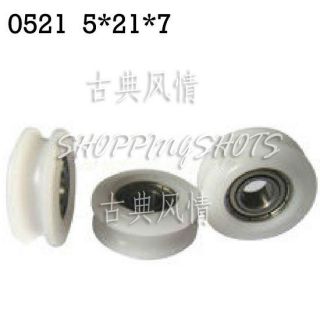   Groove Plastic pulley bearings 0.197 inch ugroove 0521 5*21*7 bearing