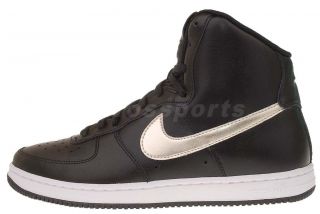 Nike Wmns Air Force 1 Light High Black Silver Womens Casual Shoes AF1 