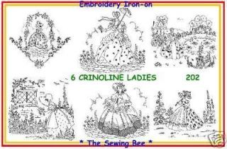 202 new 6 crinoline ladies embroidery transfer pattern time left
