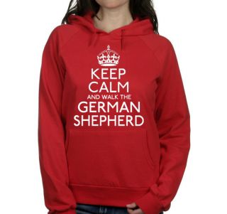   AND WALK THE GERMAN SHEPHERD LADIES PET DOG HOODIE WOMENS GIFT #247