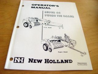 New Holland Super 66 Hayliner Hay Baler Operators Manual Book NH