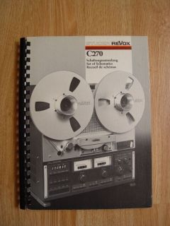 studer revox c270 set of schematics manual from canada time