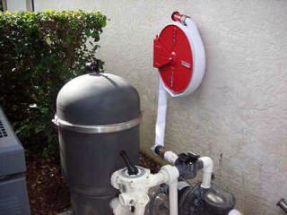 Fire Pump & Hose Powered by Swimming Pool Pump Installs on side of 