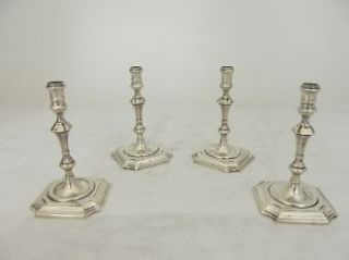 vintage tiffany co sterling silver candlesticks set of 4 time