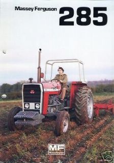 massey ferguson mf 285 tractor manual brochure set time left