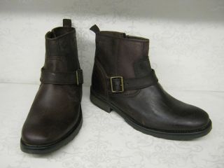 base london cavalry brown waxy leather zip up ankle boots