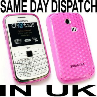 pink gel case cover for samsung chat 335 s3350 uk
