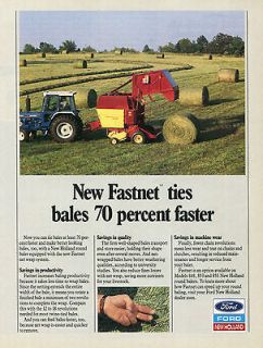 1989 ford new holland 5610 farm tractor 855 baler ad