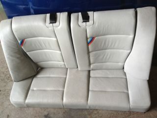 BMW E36 M3 REAR SEAT DOVE GREY COUPE RARE FOLD DOWN 50/50 SPLIT SEATS 