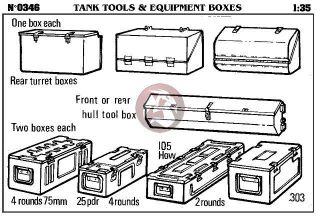 verlinden 1 35 tank tools and equipment boxes 346 time